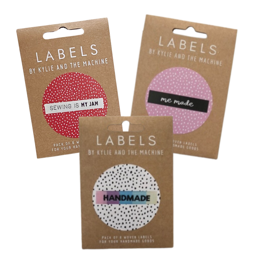 Sew-in labels by Kylie and the Machine