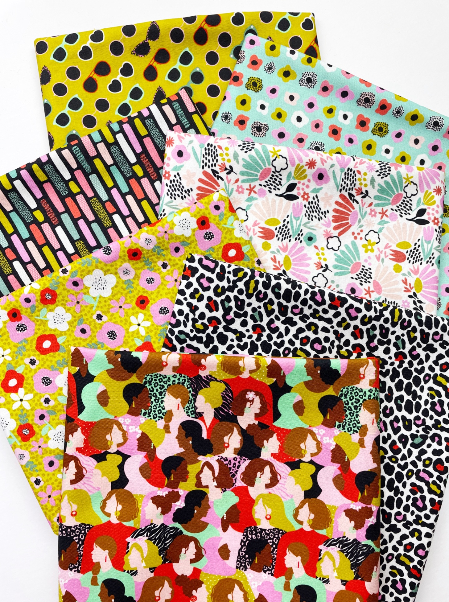 Quilting cotton fat quarters come in a massive range of prints, patterns and colours