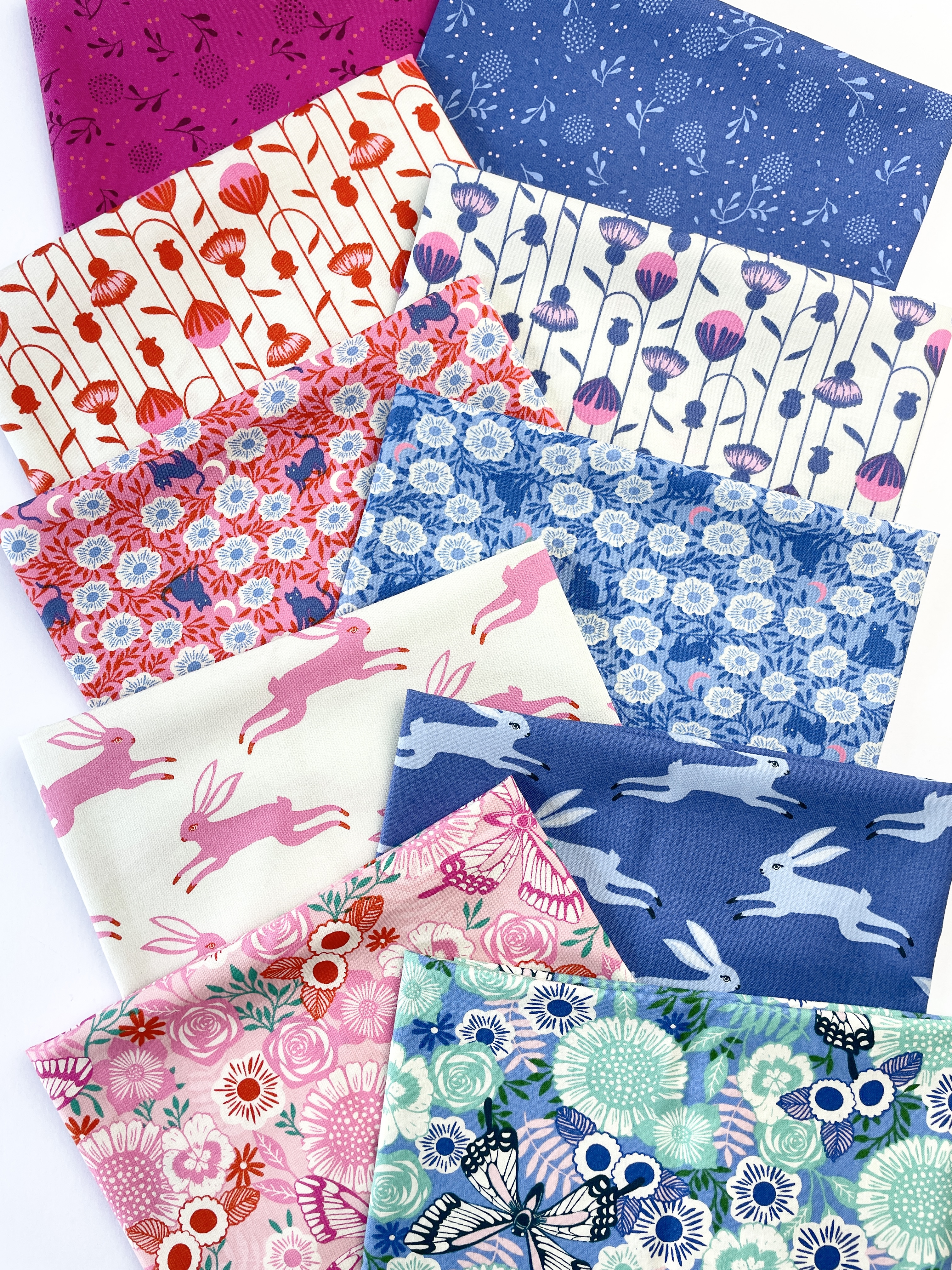 Modern patchwork and quilting fabric from the Backyard collection designed by Sarah Watts for Ruby Star Society