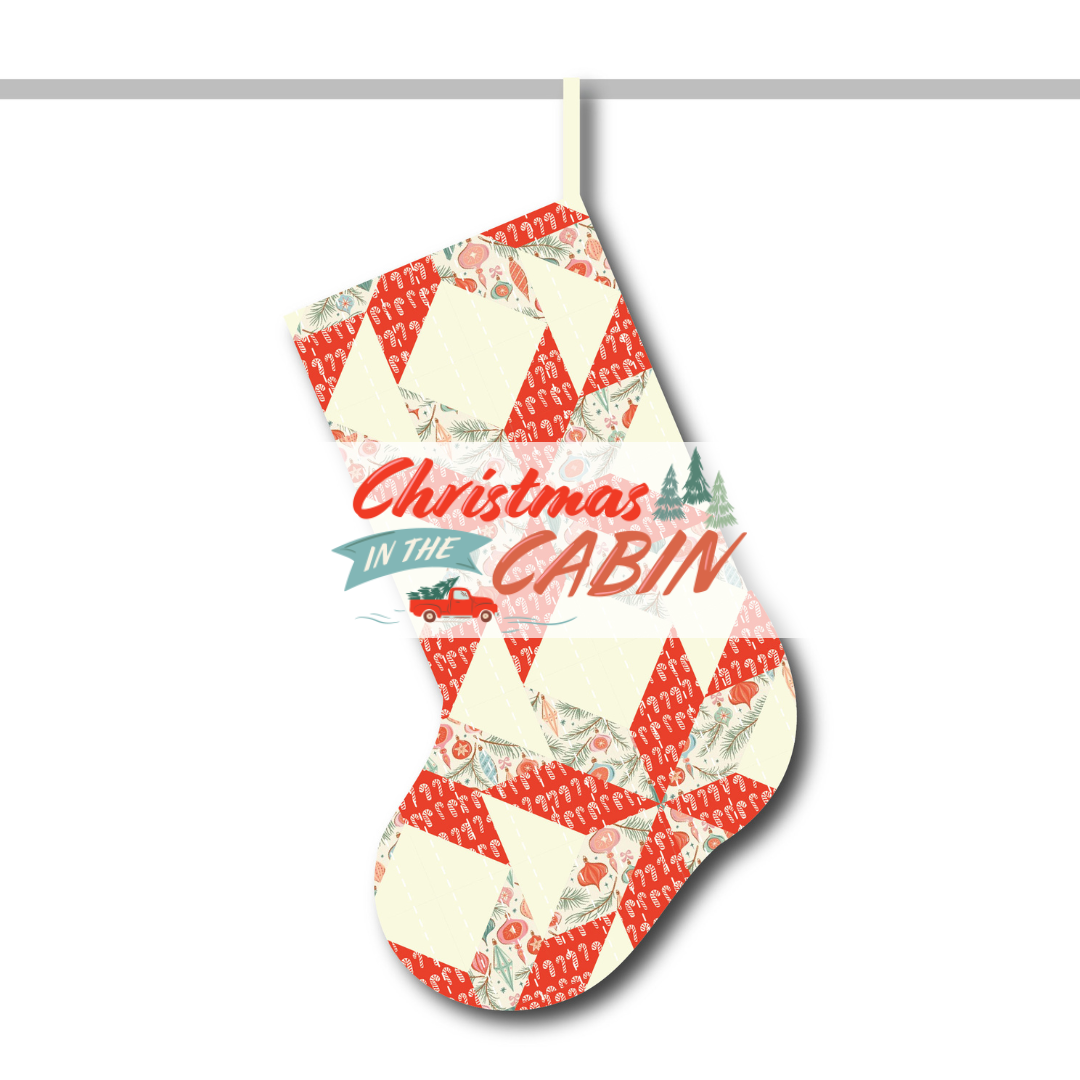 Christmas in the Cabin Seeing Stars Christmas Stocking Kit by The Fabric Fox