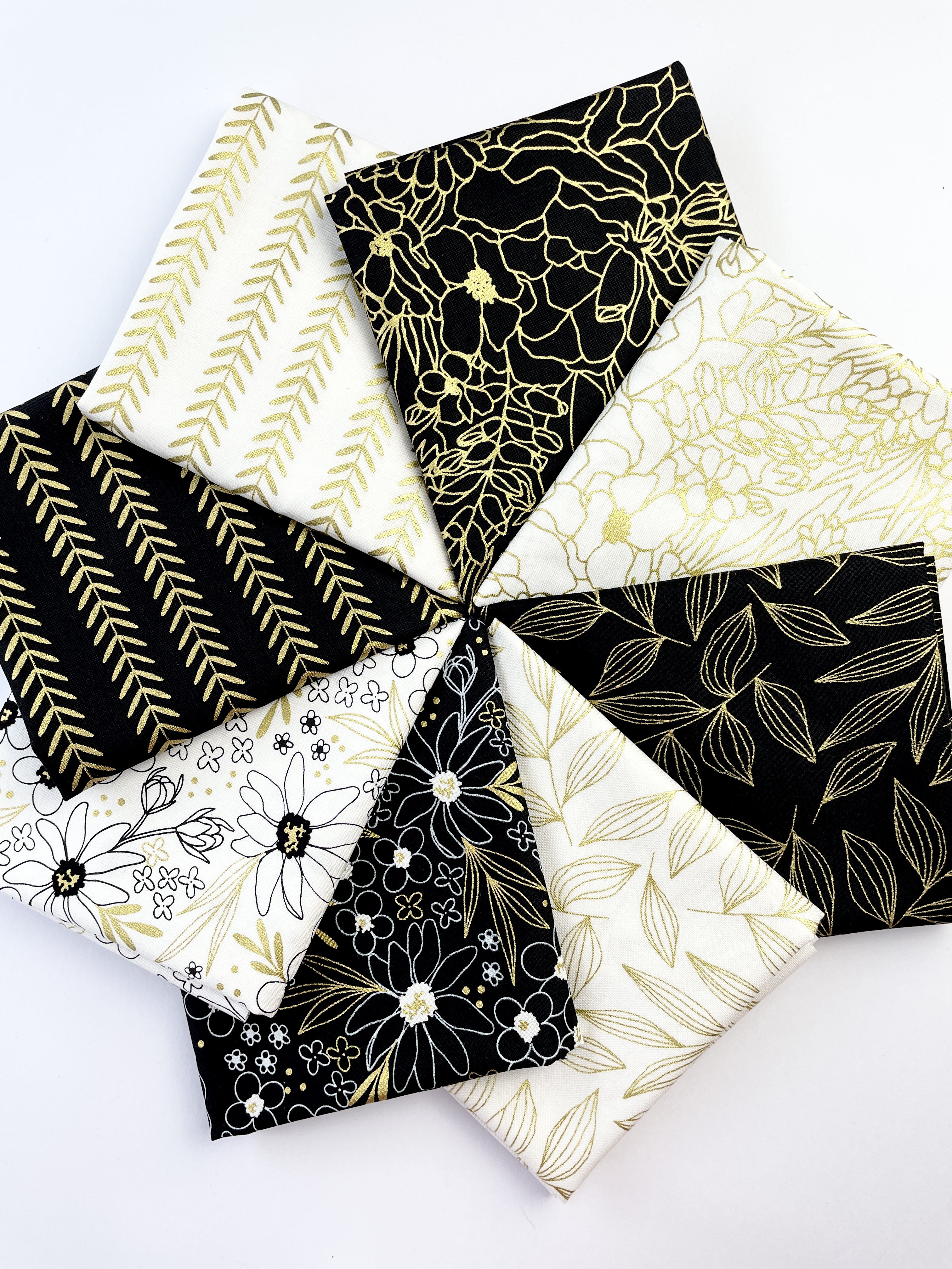 Modern quilting and patchwork fabric from the Gilded collection designed by Alli K Design for Moda Fabrics
