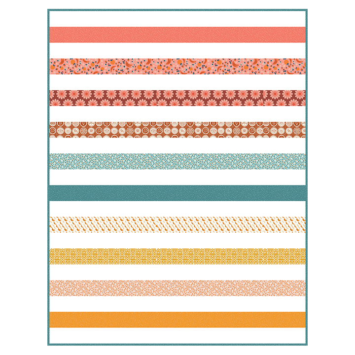 Free Stripey quilt pattern by Made Every Day