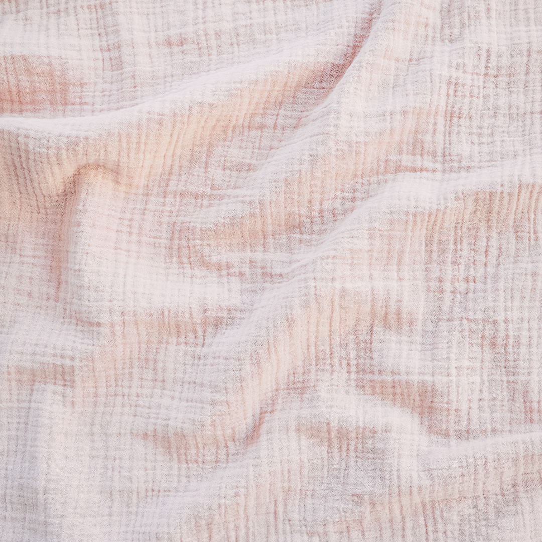 Muslin cloth texture background in neutral tones. Muslin cotton