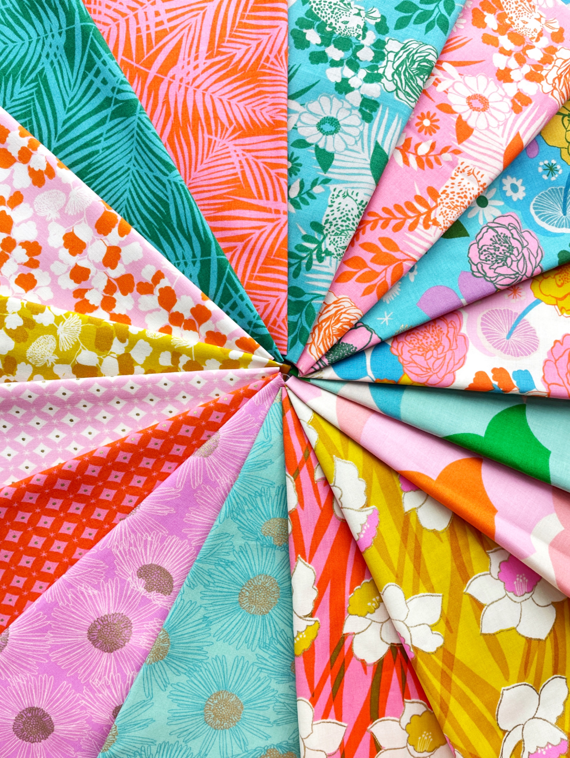 Modern patchwork and quilting fabric fat quarter bundles discounted in the 2024 January Sale at The Fabric Fox