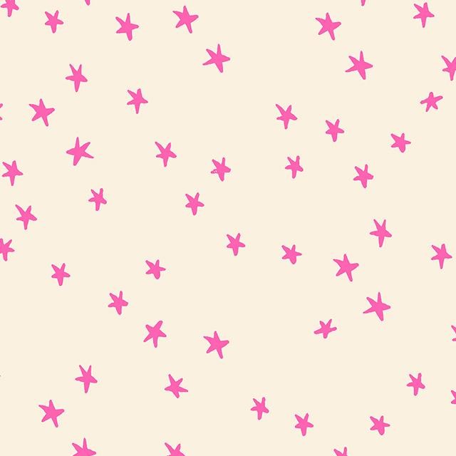 Starry Neon Pink from the modern patchwork and quilting fabric collection Starry designed by Alexia Marcelle Abegg for Ruby Star Society