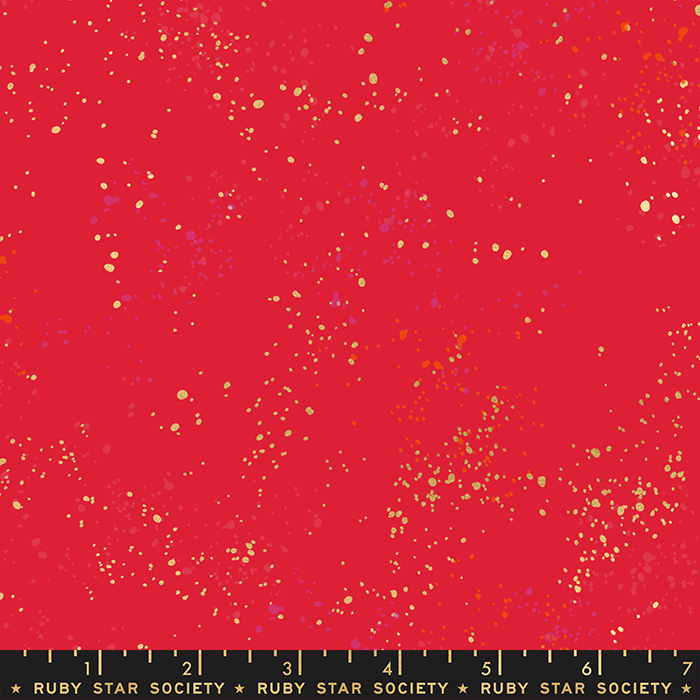 Speckled Scarlet from the Basics range of quilting fabrics by Ruby Star Society