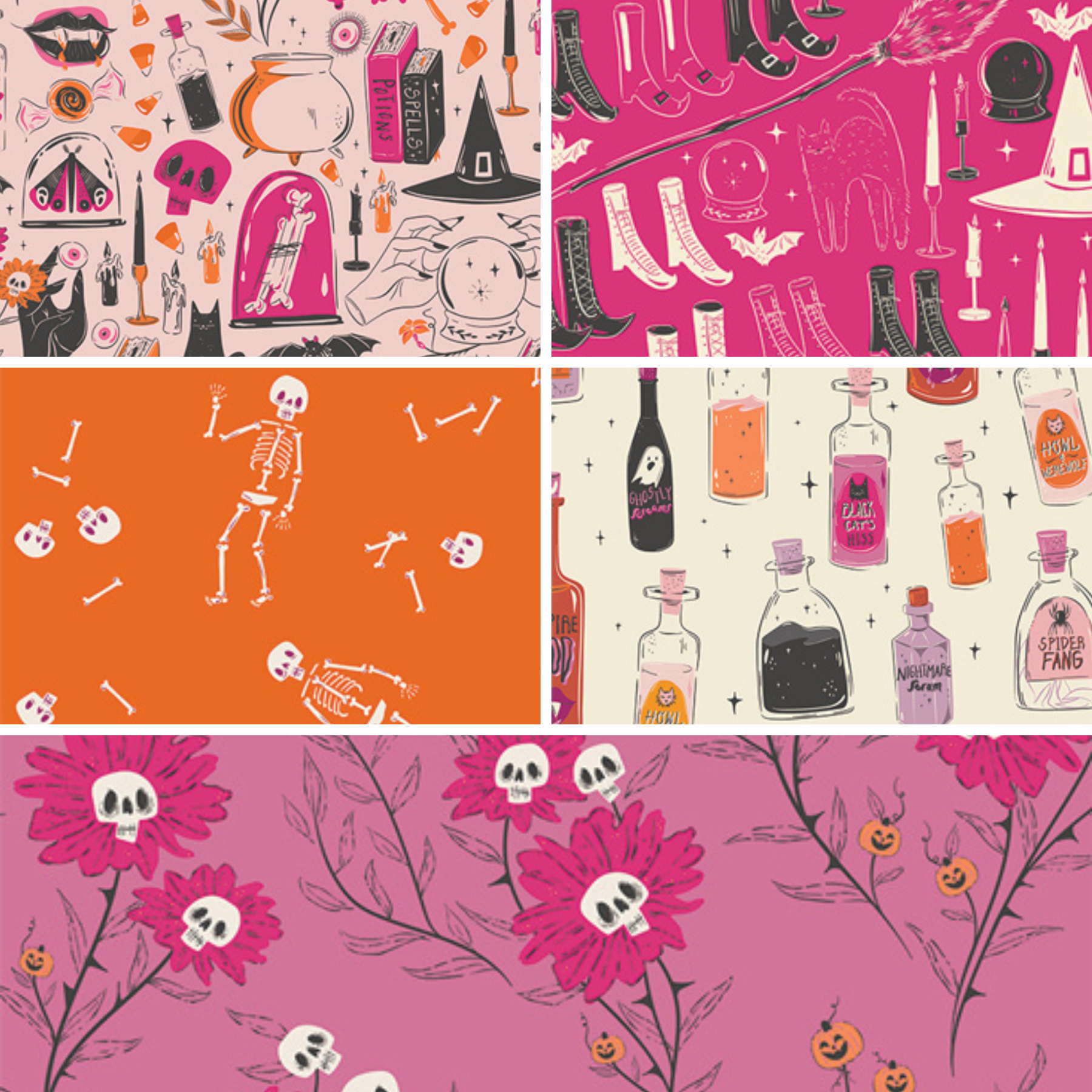 Sweet and Spookier Halloween fabric collection by Art Gallery Fabrics
